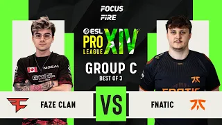 [FIL] FaZe Clan vs Fnatic | ESL Pro League Season 14 | Group C
