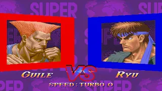 Super Street Fighter II Turbo (Arcade 1CC Hardest Difficulty) - Guile Playthrough