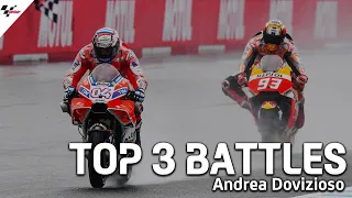 Andrea Dovizioso's Top 3 Battles | #GrazieDovi