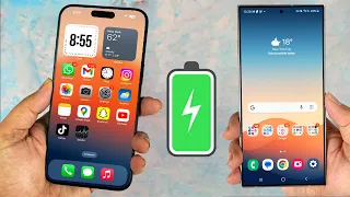Samsung S24 Ultra vs iPhone 15 Pro Max - Battery Drain Test (SHOCKING)