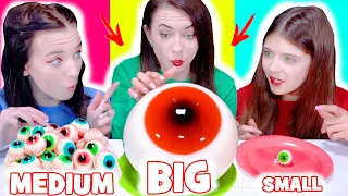 ASMR Big Plate VS Medium Plate VS Small Plate Mukbang Challenge