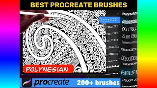 Procreate Brush: Polynesian brush set for procreate