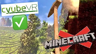 This vr game is Better then Minecraft in VR! its Cyube vr
