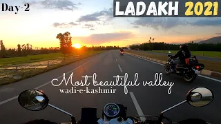LADAKH RIDE 2021 | Udhampur to Srinagar | Honda Highness CB350 | Day-2 | Leh Ladakh Trip