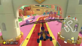 Bell Cup - Mario Kart 8 Deluxe (Switch) Original Cup 150cc (Waluigi driving Mach 8)