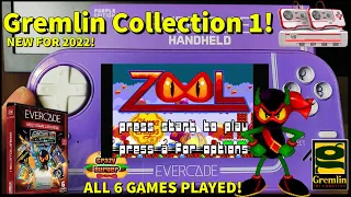 Gremlin Collection 1 on Evercade Handheld & VS! NEW Cart for 2022! ALL 6 Games Played!