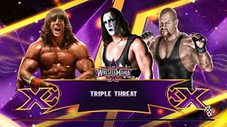 Sting vs Ultimate Warrior vs Undertaker Wrestlemania Triple Threat! - WWE 2K15