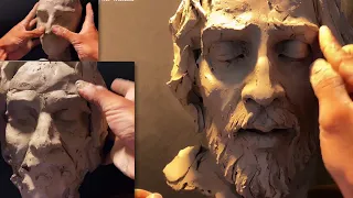 JESUS SCULPTURE - PORTRAIT (using water based clay)