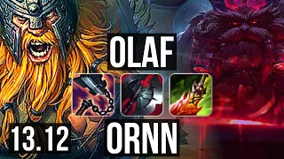 OLAF vs ORNN (TOP) | Rank 3 Olaf, 7/1/7, Godlike | KR Challenger | 13.12