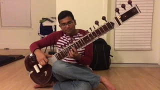 My first day of sitar  learning 😊😊