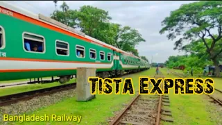 Tista Express Train of Bangladesh Railway. Dhaka To Dewanganj