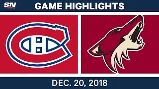 NHL Highlights | Canadiens vs. Coyotes - Dec 20, 2018