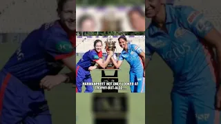 HARMANPREET KAUR 🖤 VS MEG LANNING ❤‍🔥 | #cricket #mivsdc #shorts