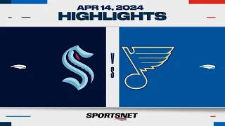 NHL Highlights | Kraken vs. Blues - April 14, 2024