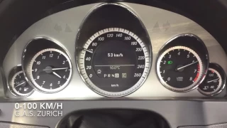 Mercedes E 200 CGI BlueEfficiency Coupé 0-100 km/h acceleration