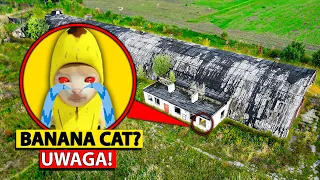 MÓJ DRON UCHWYCIŁ BANANA CAT W OPUSZCZONYM MAGAZYNIE! (DOPADŁ MNIE!!)