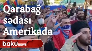 Üçrəngli bayrağımız Ağ evin qarşısında dalğalandı - Baku TV