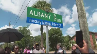 Town named street in honor of Ahmaud Arbery day after end of hate crimes case