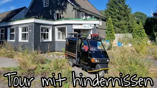 Ape50 Micro Abenteuer mit Übernachtung und  lost places Piaggio Ape 50 Reisen