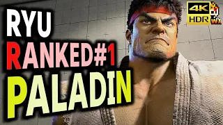 SF6: Paladin  Ryu Ranked No1 MR2100 over  VS Luke | sf6 4K Street Fighter 6