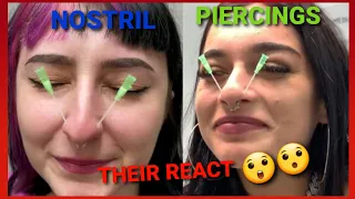 Nostril piercings compilation 💥❤  Popular piercing in 2022 🔥#nostrilpiercing #popularpiercing