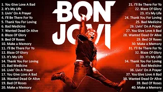 Bon Jovi Greatest Hits Collection ~ Top Hits Rock Songs Playlist Ever