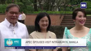 APEC Spouses and Aquino sisters "A Walk Through Time" Tour in Intramuros