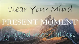 Clear Your Mind Present Moment Guided Meditation ~ 10 Minutes