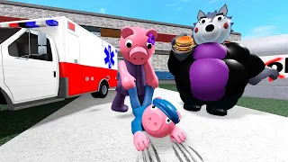 ROBLOX PIGGY - GEORGIE NEEDS AN AMBULANCE & HATES SCHOOL! Animating Your Comments Funny Animations