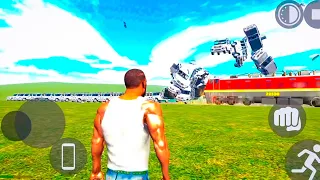 Train vs new Bolero Epic battle Railway station Indian bike driving 3d #indianbikedriving3d