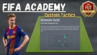 NEW MOST OP AGGRESSIVE CUSTOM TACTICS and INSTRUCTIONS to use in FUT CHAMPIONS | FIFA 20 Academy