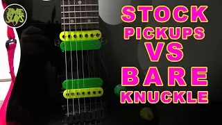 Bare Knuckle VS Ibanez Guitar Pickup Comparison 7 String Riffs