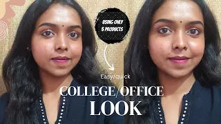 Easy College/Office #makeup in 10 mins🙂| All under ₹200💸 | Only5️⃣products| #college #office