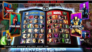 Ultimate Marvel vs. Capcom 3 All Characters [PS4]