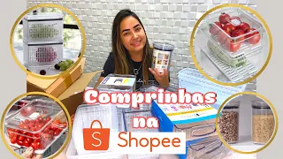 Comprinhas na SHOPEE | ORGANIZADORES DE GELADEIRA | POTES HERMÉTICOS COM LINKS