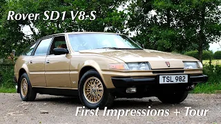 The Ultimate Luxury British V8? - Rover SD1 V8-S - First Impressions Review And Tour