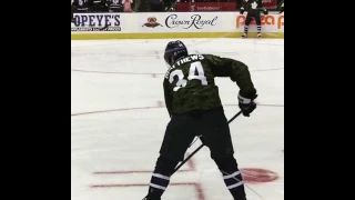 Auston matthews warmup - January 21, 2017 - Military Appreciation Night vs Ottawa