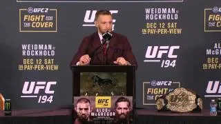 UFC 194: Conor McGregor Post Press Conference Highlights