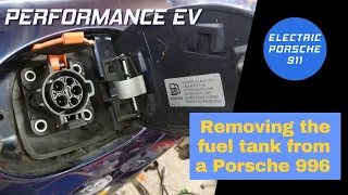 Removing the Fuel Tank and Front Subframe from our Electric Porsche 911 Project Car - Video 62