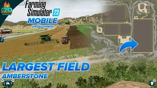 Field #17 Visiting The Largest Field of Amberstone! Farming Simulator 23 Mobile urdu hindi