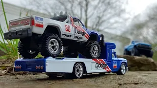 SMVC Diecast Unboxing 95 Subscribers Special - Hotwheels Team Transport Dodge Offroad racing set.