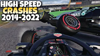 F1 HIGH SPEED CRASHES 2014 - 2022 #3