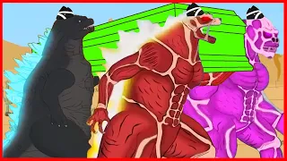 Team Godzilla Titan vs Kong TITAN (Godzilla Cartoon Compilation) | Coffin Dance Song (Cover)