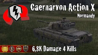 Caernarvon Action X  |  6,8K Damage 4 Kills  |  WoT Blitz Replays