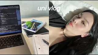 UNI VLOG👩🏻‍💻 Compsci student life, coding assignment, CASETiFY unboxing, library study sessions