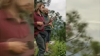 Флейта Сякухати и Укулели. Чиловая импровизация в Гималаях от Биохакинг мьюзик бэнд.