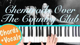 How to play CHEMTRAILS OVER THE COUNTRY CLUB - Lana Del Rey Easy Piano Chords Tutorial