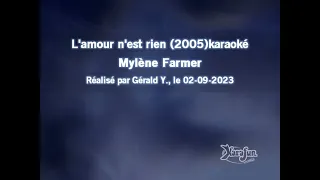 Mylène Farmer_L'amour n'est rien (2005)karaoké