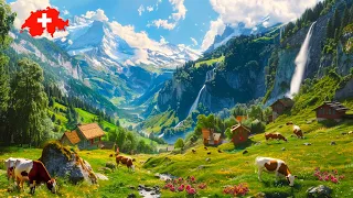 🌸 Fresh Switzerland Village Tour: Gimmelwald, Lauterbrunnen, Mürren 🇨🇭 Spring in Switzerland