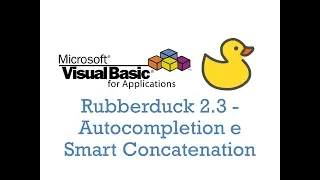 VBA - Rubberduck 2.3, Autocompletion e Smart Concatenation